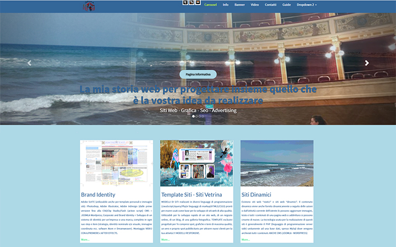 Sito personale HTML/CSS/JS/PHP 