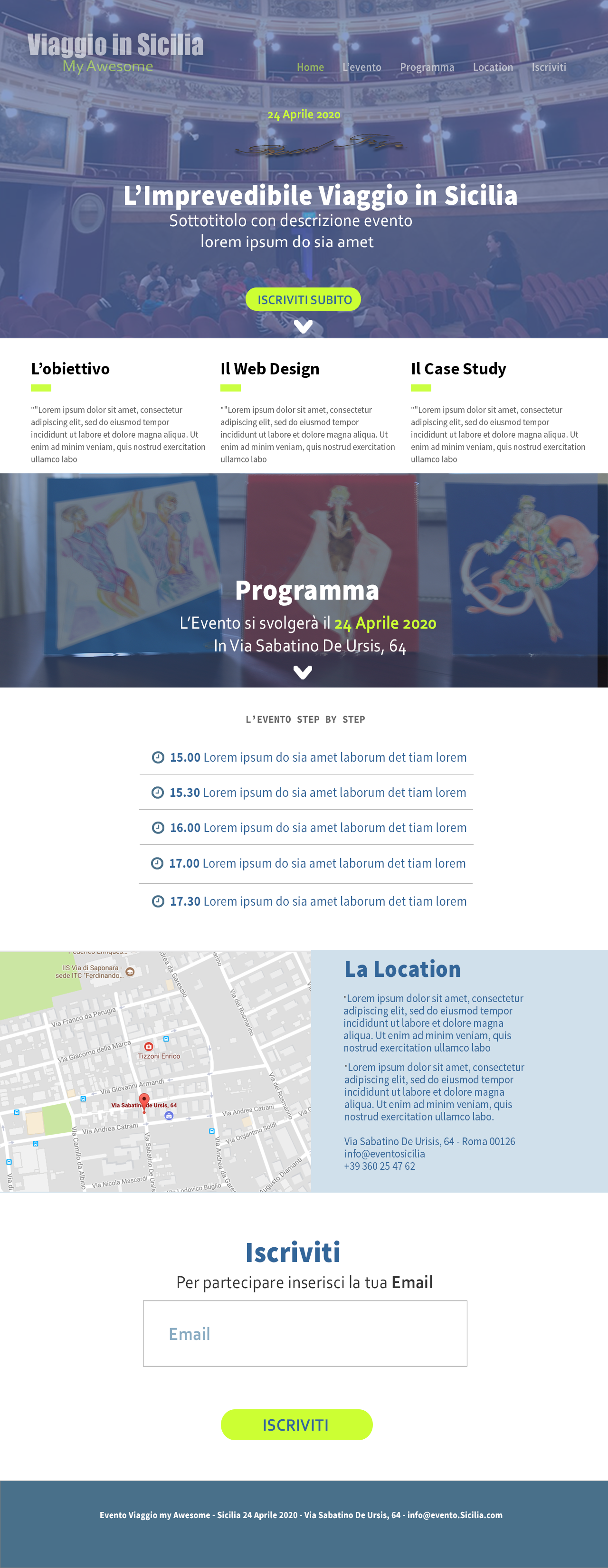 sito eventi